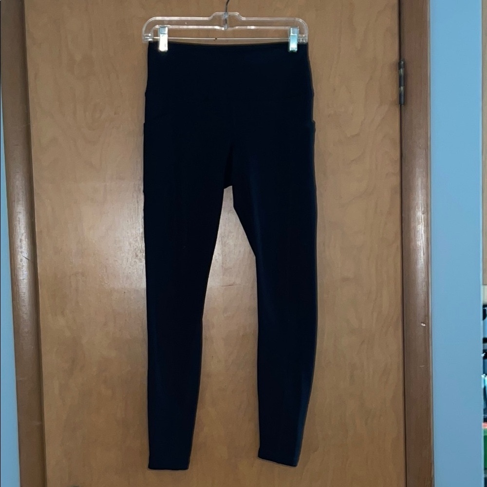 Black High-Waisted Fleece Lined Leggings